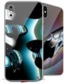 2 Decal style Skin Wraps set for Apple iPhone X and XS Metal