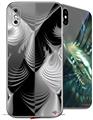 2 Decal style Skin Wraps set for Apple iPhone X and XS Positive Negative