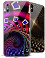 2 Decal style Skin Wraps set for Apple iPhone X and XS Rocket Science