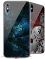 2 Decal style Skin Wraps set for Apple iPhone X and XS Sigmaspace