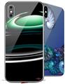 2 Decal style Skin Wraps set for Apple iPhone X and XS Silently