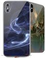 2 Decal style Skin Wraps set for Apple iPhone X and XS Smoke
