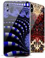 2 Decal style Skin Wraps set for Apple iPhone X and XS Sheets