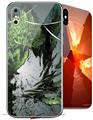 2 Decal style Skin Wraps set for Apple iPhone X and XS Seed Pod