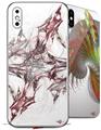 2 Decal style Skin Wraps set for Apple iPhone X and XS Sketch