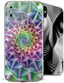2 Decal style Skin Wraps set for Apple iPhone X and XS Spiral