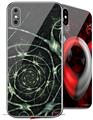 2 Decal style Skin Wraps set for Apple iPhone X and XS Spirals2