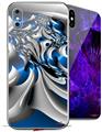 2 Decal style Skin Wraps set for Apple iPhone X and XS Splat