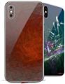2 Decal style Skin Wraps set for Apple iPhone X and XS Trivial Waves