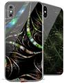 2 Decal style Skin Wraps set for Apple iPhone X and XS Tartan