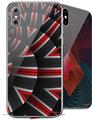 2 Decal style Skin Wraps set for Apple iPhone X and XS Up And Down