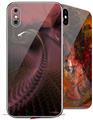 2 Decal style Skin Wraps set for Apple iPhone X and XS Dark Skies