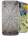 2 Decal style Skin Wraps set for Apple iPhone X and XS Hexatrix