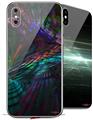2 Decal style Skin Wraps set for Apple iPhone X and XS Ruptured Space