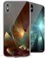2 Decal style Skin Wraps set for Apple iPhone X and XS Windswept