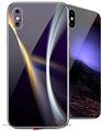 2 Decal style Skin Wraps set for Apple iPhone X and XS Still