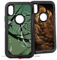 2x Decal style Skin Wrap Set compatible with Otterbox Defender iPhone X and Xs Case - Airy (CASE NOT INCLUDED)