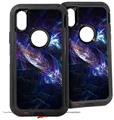 2x Decal style Skin Wrap Set compatible with Otterbox Defender iPhone X and Xs Case - Black Hole (CASE NOT INCLUDED)