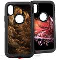 2x Decal style Skin Wrap Set compatible with Otterbox Defender iPhone X and Xs Case - Bear (CASE NOT INCLUDED)