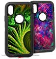 2x Decal style Skin Wrap Set compatible with Otterbox Defender iPhone X and Xs Case - Broccoli (CASE NOT INCLUDED)