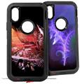 2x Decal style Skin Wrap Set compatible with Otterbox Defender iPhone X and Xs Case - Complexity (CASE NOT INCLUDED)