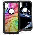 2x Decal style Skin Wrap Set compatible with Otterbox Defender iPhone X and Xs Case - Constipation (CASE NOT INCLUDED)