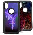 2x Decal style Skin Wrap Set compatible with Otterbox Defender iPhone X and Xs Case - Poem (CASE NOT INCLUDED)
