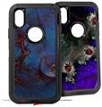 2x Decal style Skin Wrap Set compatible with Otterbox Defender iPhone X and Xs Case - Celestial (CASE NOT INCLUDED)