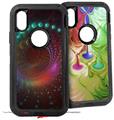 2x Decal style Skin Wrap Set compatible with Otterbox Defender iPhone X and Xs Case - Deep Dive (CASE NOT INCLUDED)