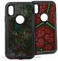 2x Decal style Skin Wrap Set compatible with Otterbox Defender iPhone X and Xs Case - Famous Tumors (CASE NOT INCLUDED)