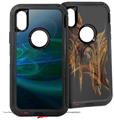 2x Decal style Skin Wrap Set compatible with Otterbox Defender iPhone X and Xs Case - Ping (CASE NOT INCLUDED)
