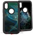 2x Decal style Skin Wrap Set compatible with Otterbox Defender iPhone X and Xs Case - Aquatic (CASE NOT INCLUDED)
