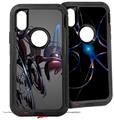 2x Decal style Skin Wrap Set compatible with Otterbox Defender iPhone X and Xs Case - Julia Variation (CASE NOT INCLUDED)