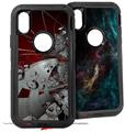 2x Decal style Skin Wrap Set compatible with Otterbox Defender iPhone X and Xs Case - Ultra Fractal (CASE NOT INCLUDED)