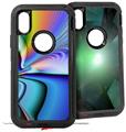 2x Decal style Skin Wrap Set compatible with Otterbox Defender iPhone X and Xs Case - Discharge (CASE NOT INCLUDED)
