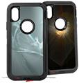 2x Decal style Skin Wrap Set compatible with Otterbox Defender iPhone X and Xs Case - Effortless (CASE NOT INCLUDED)