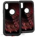 2x Decal style Skin Wrap Set compatible with Otterbox Defender iPhone X and Xs Case - Coral2 (CASE NOT INCLUDED)