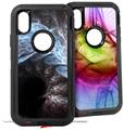 2x Decal style Skin Wrap Set compatible with Otterbox Defender iPhone X and Xs Case - Dusty (CASE NOT INCLUDED)