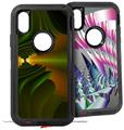 2x Decal style Skin Wrap Set compatible with Otterbox Defender iPhone X and Xs Case - Contact (CASE NOT INCLUDED)