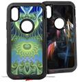 2x Decal style Skin Wrap Set compatible with Otterbox Defender iPhone X and Xs Case - Heaven 05 (CASE NOT INCLUDED)