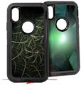 2x Decal style Skin Wrap Set compatible with Otterbox Defender iPhone X and Xs Case - Grass (CASE NOT INCLUDED)