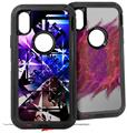 2x Decal style Skin Wrap Set compatible with Otterbox Defender iPhone X and Xs Case - Persistence Of Vision (CASE NOT INCLUDED)
