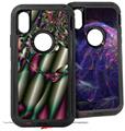 2x Decal style Skin Wrap Set compatible with Otterbox Defender iPhone X and Xs Case - Pipe Organ (CASE NOT INCLUDED)
