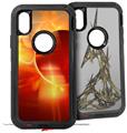 2x Decal style Skin Wrap Set compatible with Otterbox Defender iPhone X and Xs Case - Planetary (CASE NOT INCLUDED)