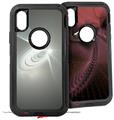 2x Decal style Skin Wrap Set compatible with Otterbox Defender iPhone X and Xs Case - Ripples Of Light (CASE NOT INCLUDED)