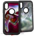 2x Decal style Skin Wrap Set compatible with Otterbox Defender iPhone X and Xs Case - Racer (CASE NOT INCLUDED)