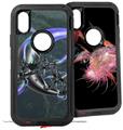 2x Decal style Skin Wrap Set compatible with Otterbox Defender iPhone X and Xs Case - Sea Anemone2 (CASE NOT INCLUDED)