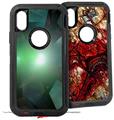2x Decal style Skin Wrap Set compatible with Otterbox Defender iPhone X and Xs Case - Sonic Boom (CASE NOT INCLUDED)