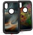 2x Decal style Skin Wrap Set compatible with Otterbox Defender iPhone X and Xs Case - Spiro G (CASE NOT INCLUDED)
