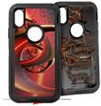 2x Decal style Skin Wrap Set compatible with Otterbox Defender iPhone X and Xs Case - Sufficiently Advanced Technology (CASE NOT INCLUDED)